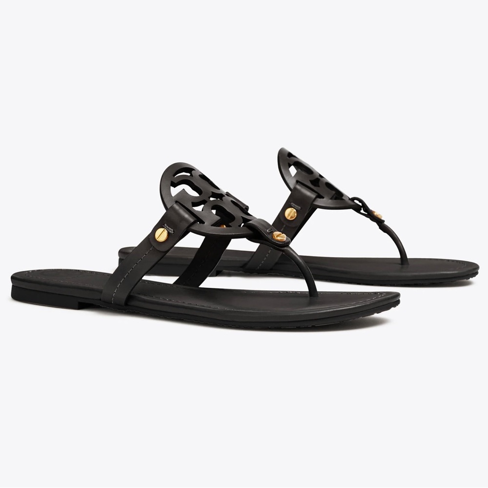 Tory Burch. Miller Sandals, Black